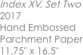 Index XV, Set Two 