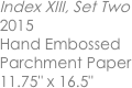 Index XIII, Set Two 